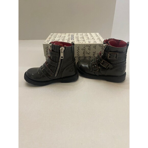 I Pinco Pallino Imelde & Stefano Cavalleri Toddler Boots Size 25 (8) Dark Gray - Picture 3 of 12